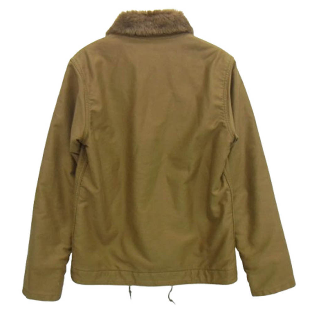 ALPHA アルファ 20521-414 N-1 デッキ ミリタリー ジャケット カーキ系 S【中古】