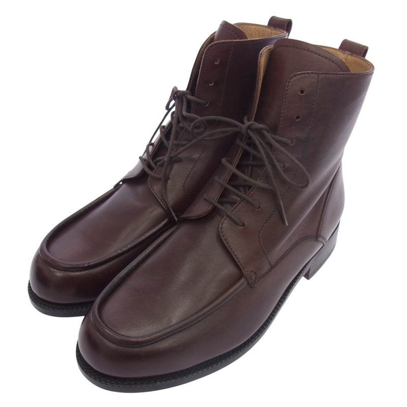 Brooks Brothers ブルックスブラザーズ 7ホール Uチップ レザー ブーツ ブラウン系 US7【極上美品】【中古】