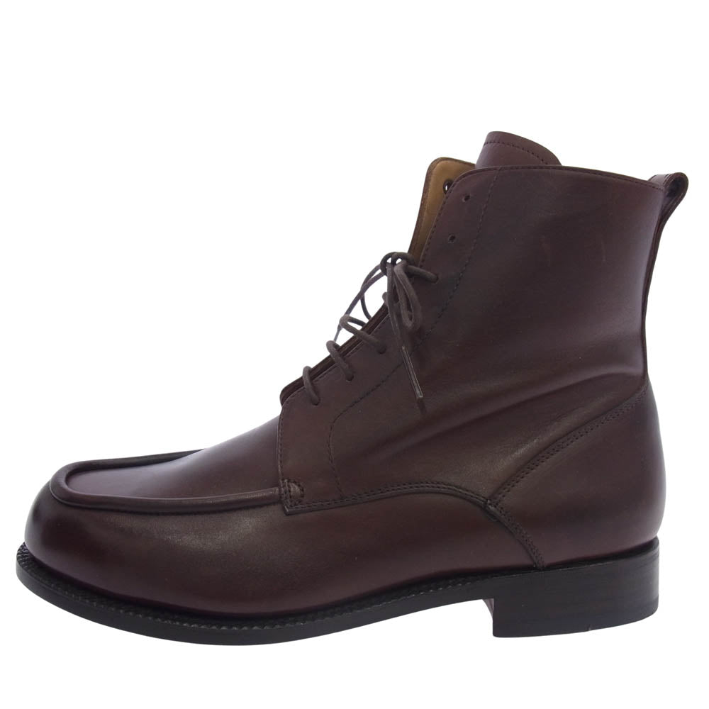 Brooks Brothers ブルックスブラザーズ 7ホール Uチップ レザー ブーツ ブラウン系 US7【極上美品】【中古】