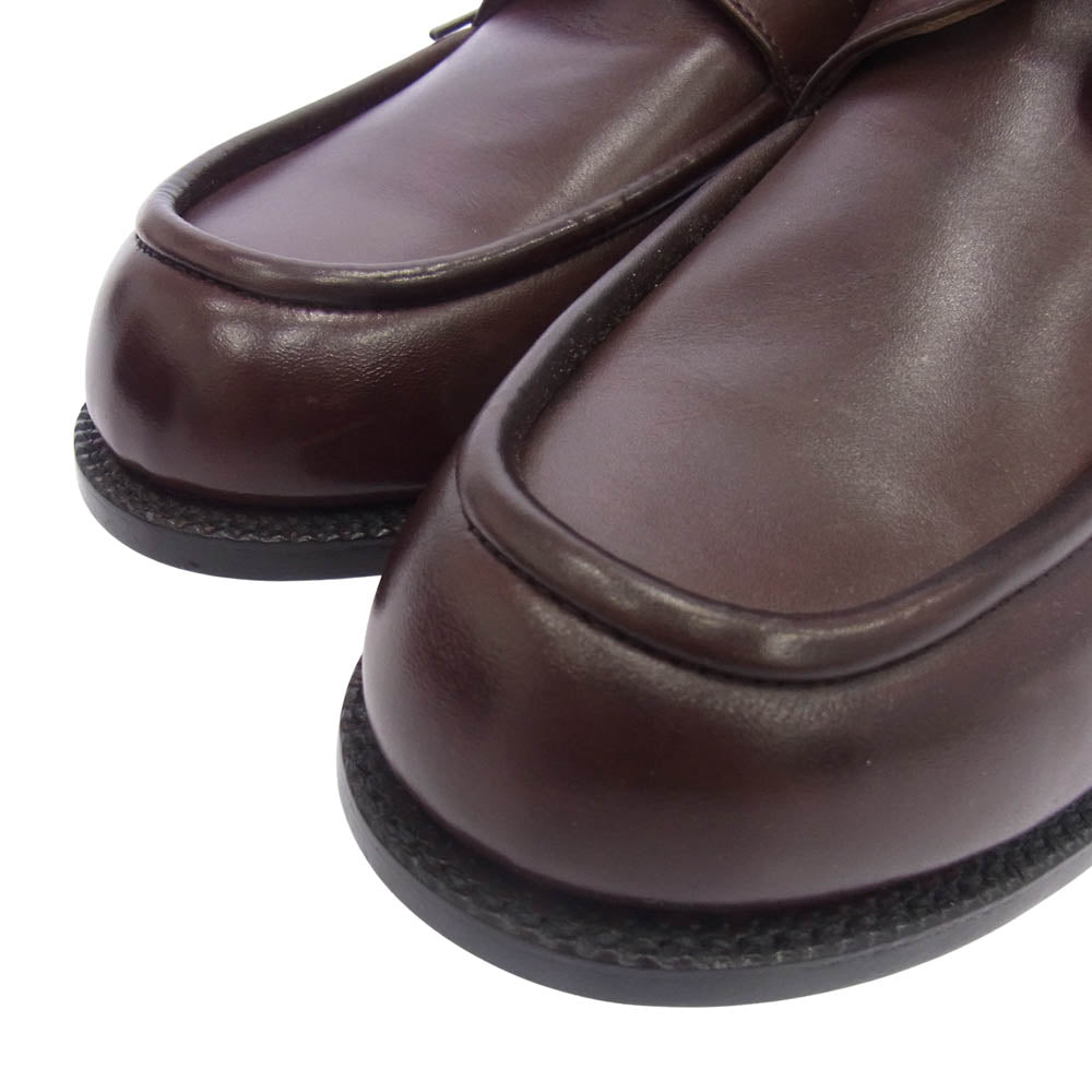 Brooks Brothers ブルックスブラザーズ 7ホール Uチップ レザー ブーツ ブラウン系 US7【極上美品】【中古】