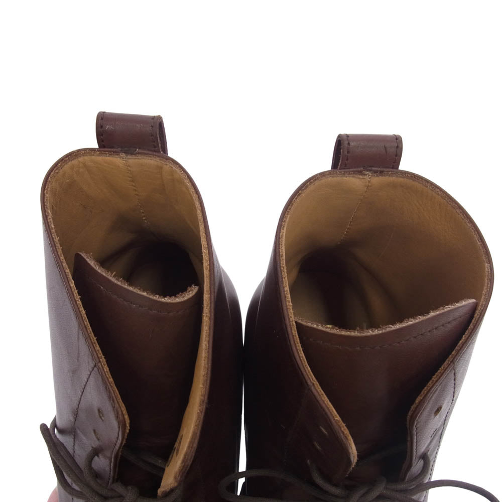 Brooks Brothers ブルックスブラザーズ 7ホール Uチップ レザー ブーツ ブラウン系 US7【極上美品】【中古】