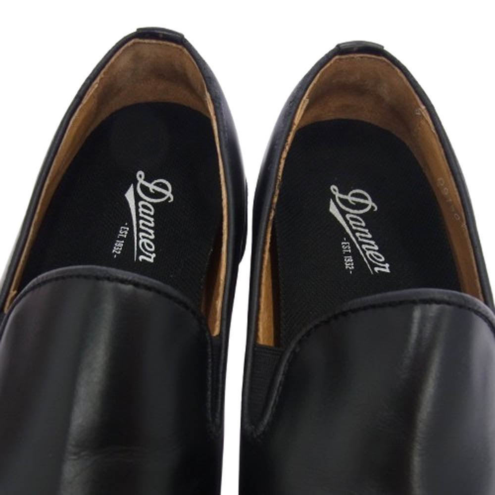 Danner ダナー D-910111 ARLINGTON SLIP アーリントンスリップ レザー シューズ ブラック系 24.5cm【中古】