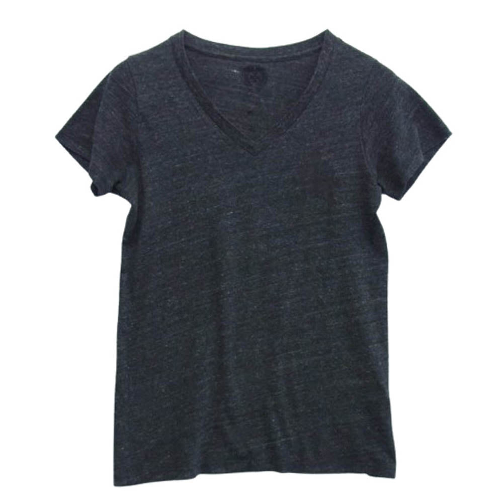 CHROME HEARTS クロムハーツ（原本無） 国内正規品 OLD オールド Vネック 半袖 Tシャツ カットソー ダークグレー系 M【中古】