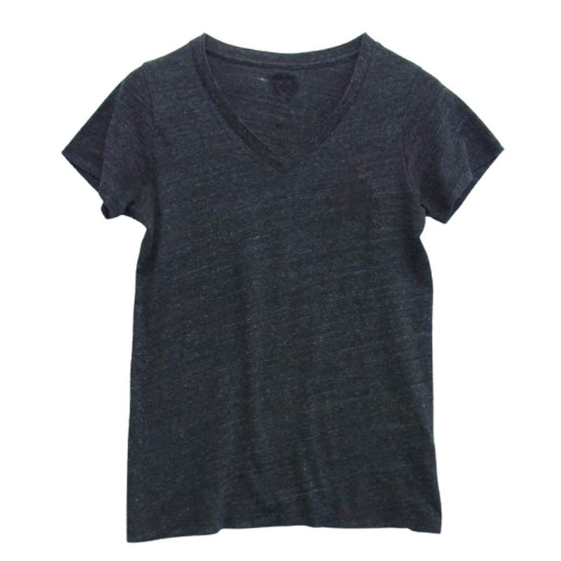 CHROME HEARTS クロムハーツ（原本無） 国内正規品 OLD オールド Vネック 半袖 Tシャツ カットソー ダークグレー系 M【中古】