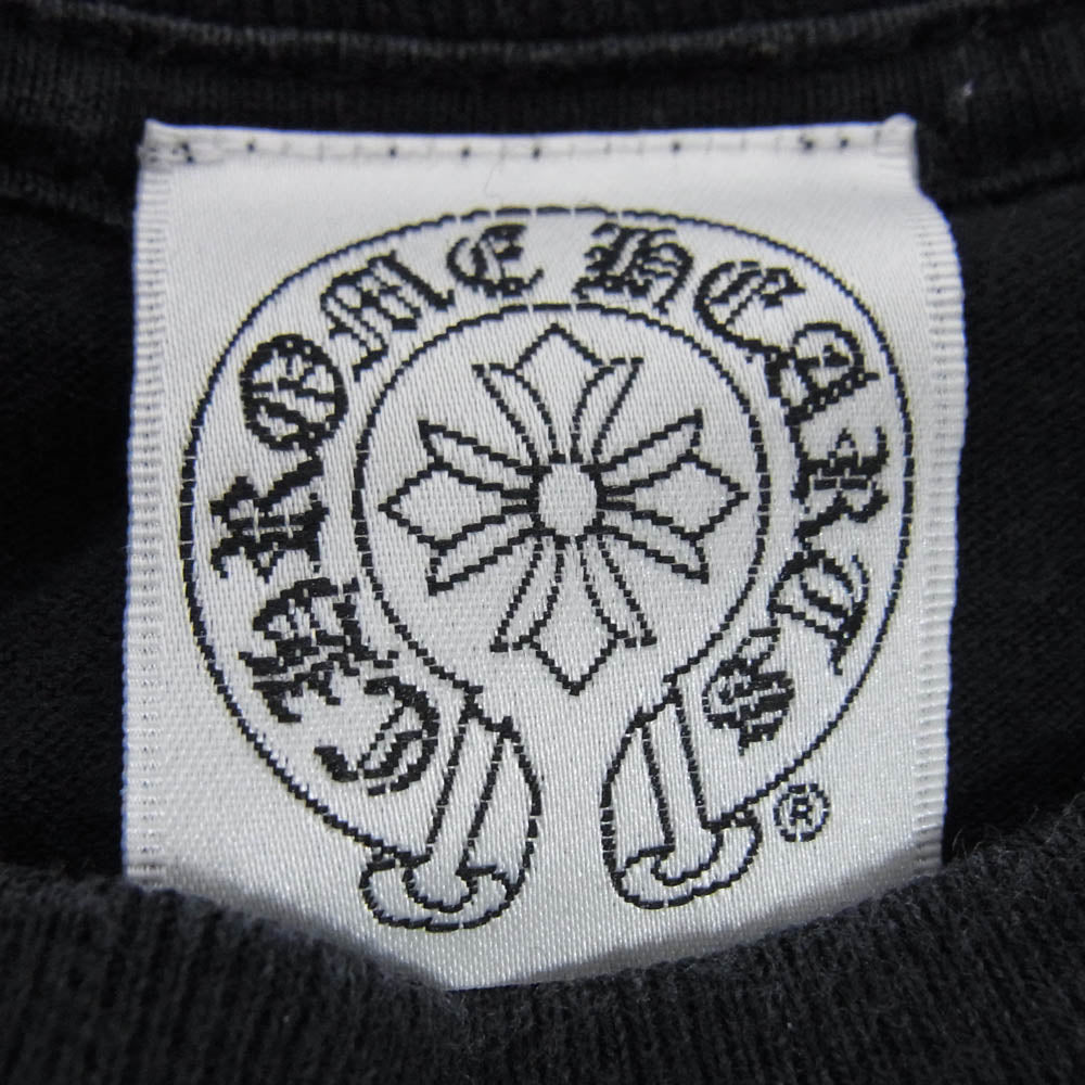 CHROME HEARTS クロムハーツ（原本無） OLD オールド Maxfield マックスフィールド ダガープリント ポケット 半袖 Tシャツ ブラック系 S【中古】