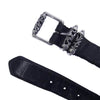 CHROME HEARTS クロムハーツ（原本無） 3PC ROLLER 1.5 3PC ローラー バックル レザー ベルト 30inch ブラック系 30【中古】