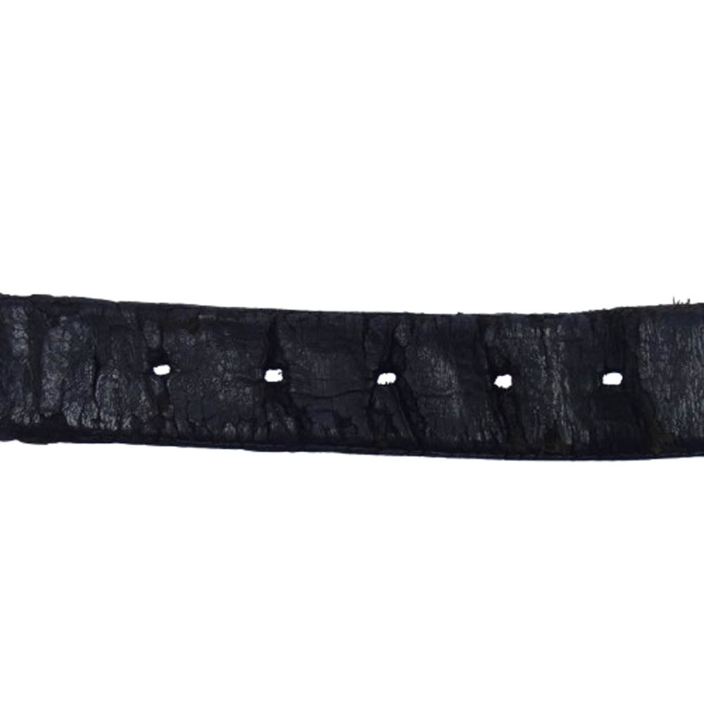 CHROME HEARTS クロムハーツ（原本無） 3PC ROLLER 1.5 3PC ローラー バックル レザー ベルト 30inch ブラック系 30【中古】