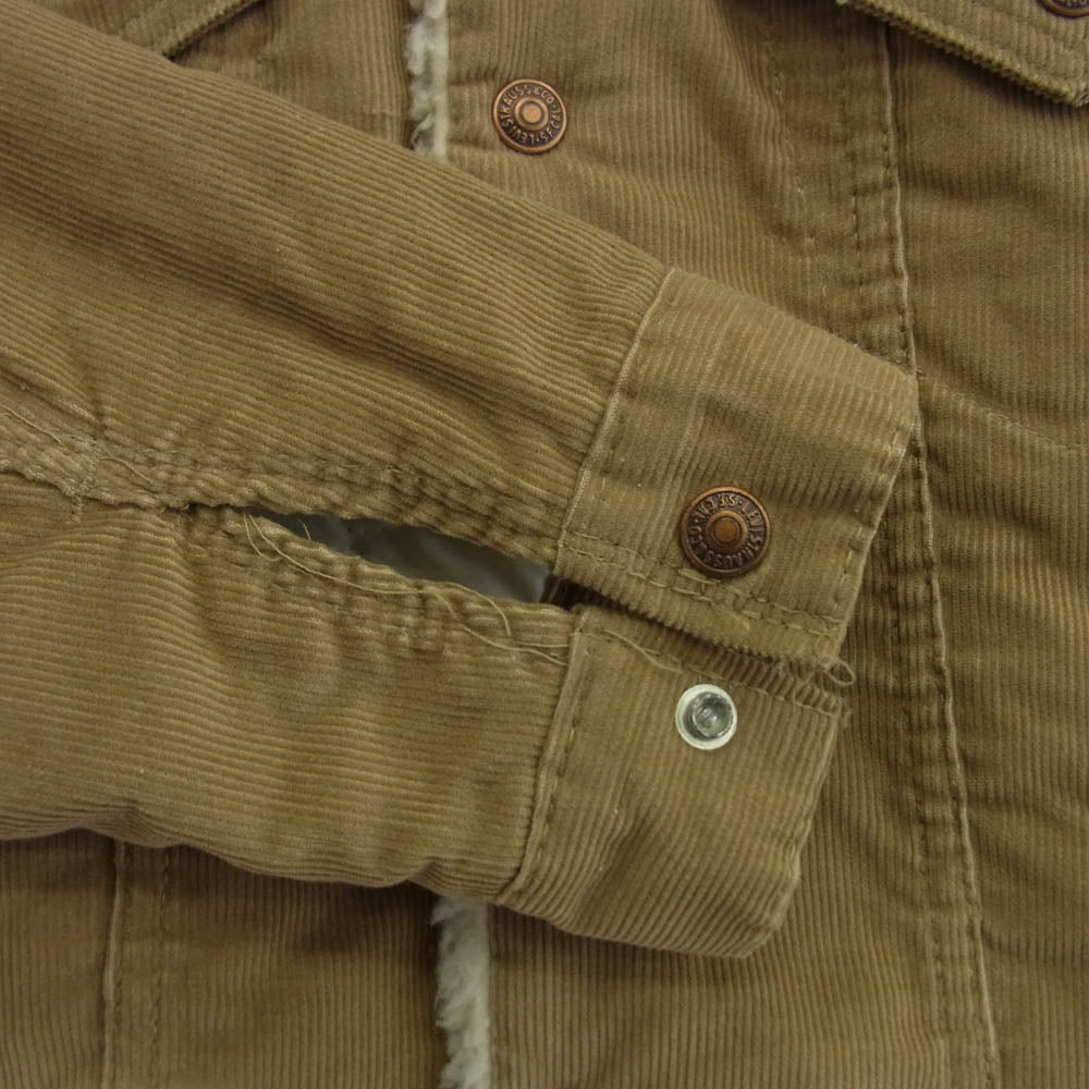 Levi's リーバイス 70605-1523 白タブ コーデュロイ ボア ジャケット ベージュ系 36【中古】