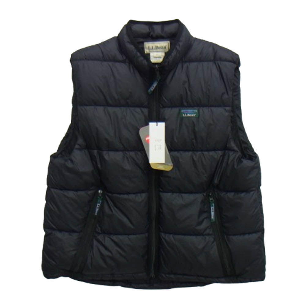 L.L.Bean エルエルビーン 3575-4037 Fairfield Vest フェアフィールド ナイロン 中綿 ベスト ブラック系 XL【新古品】【未使用】【中古】