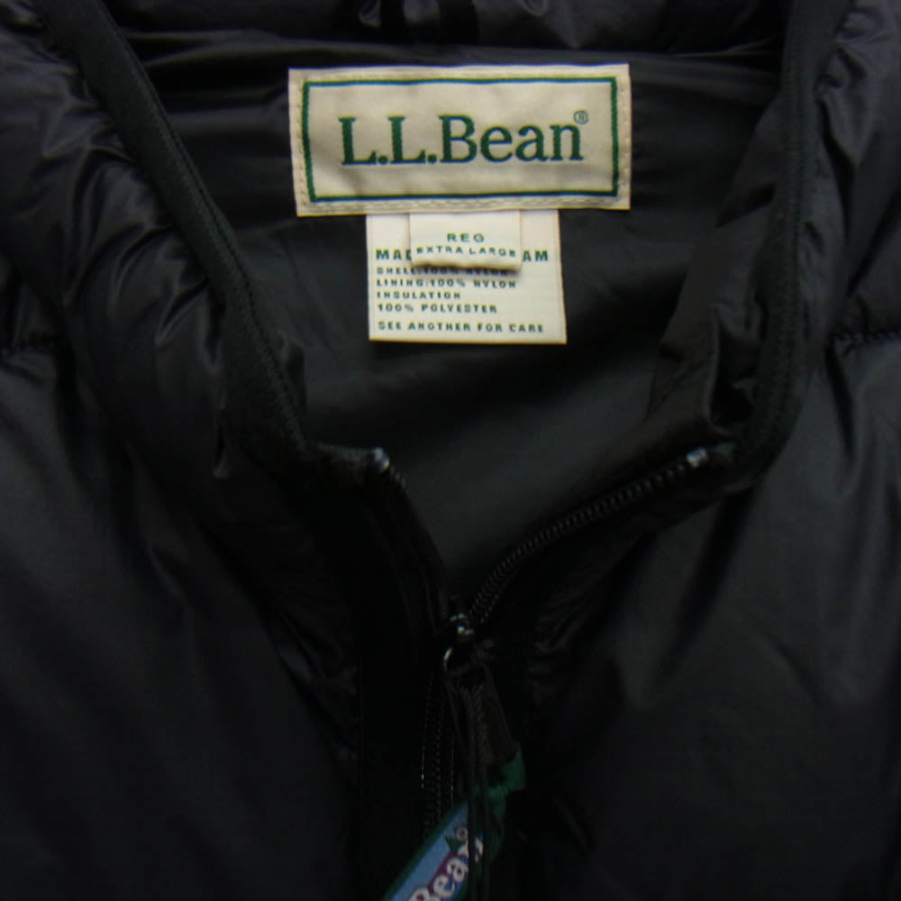 L.L.Bean エルエルビーン 3575-4037 Fairfield Vest フェアフィールド ナイロン 中綿 ベスト ブラック系 XL【新古品】【未使用】【中古】
