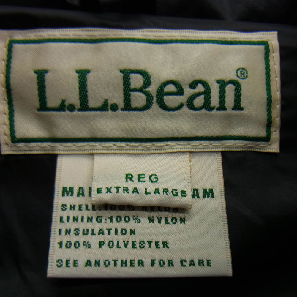 L.L.Bean エルエルビーン 3575-4037 Fairfield Vest フェアフィールド ナイロン 中綿 ベスト ブラック系 XL【新古品】【未使用】【中古】