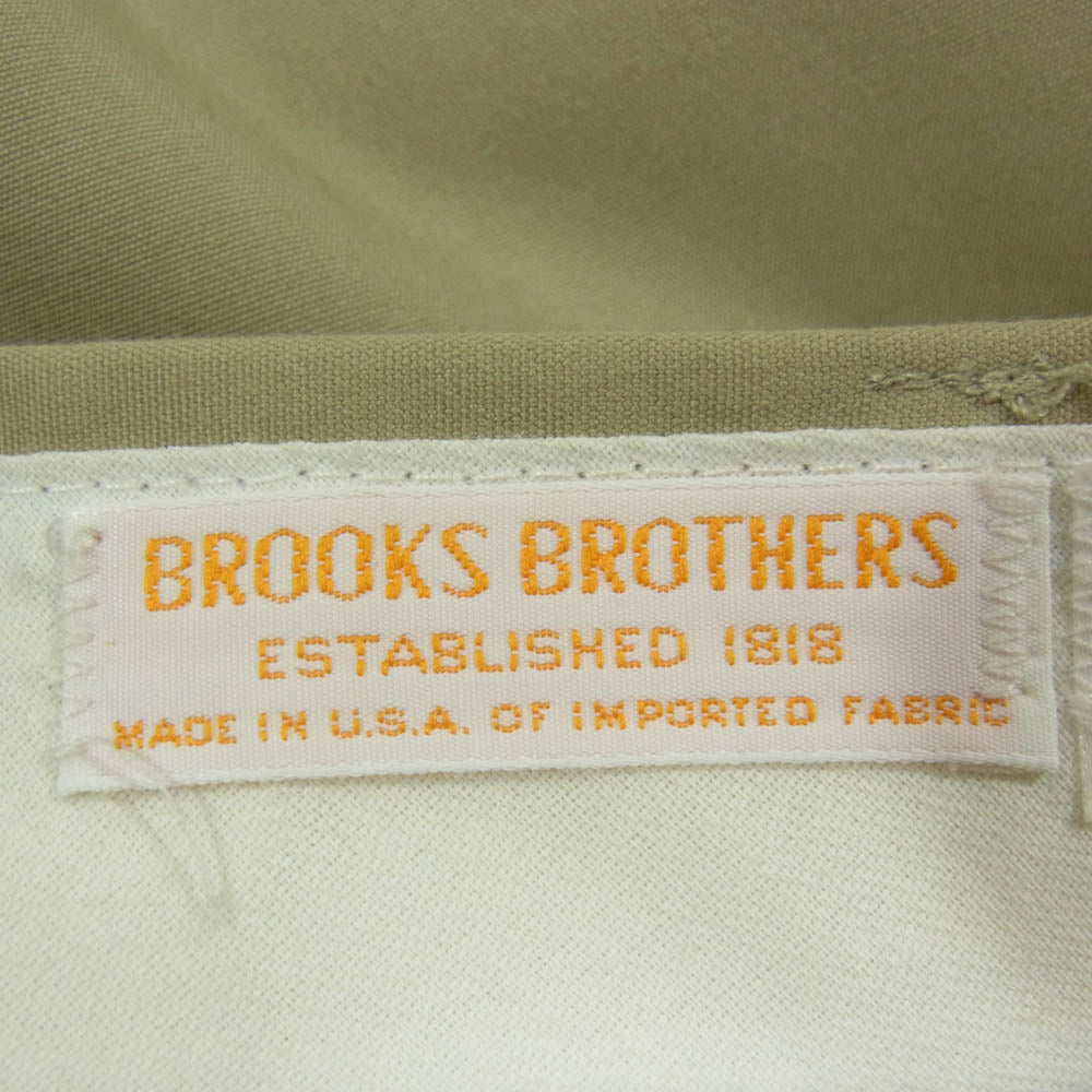 Brooks Brothers ブルックスブラザーズ USA製 2プリーツ チノ パンツ ベージュ系 表記無し【中古】