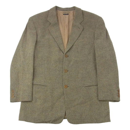 GIORGIO ARMANI ジョルジオアルマーニ シングル テーラード ジャケット ベージュ系 52【中古】
