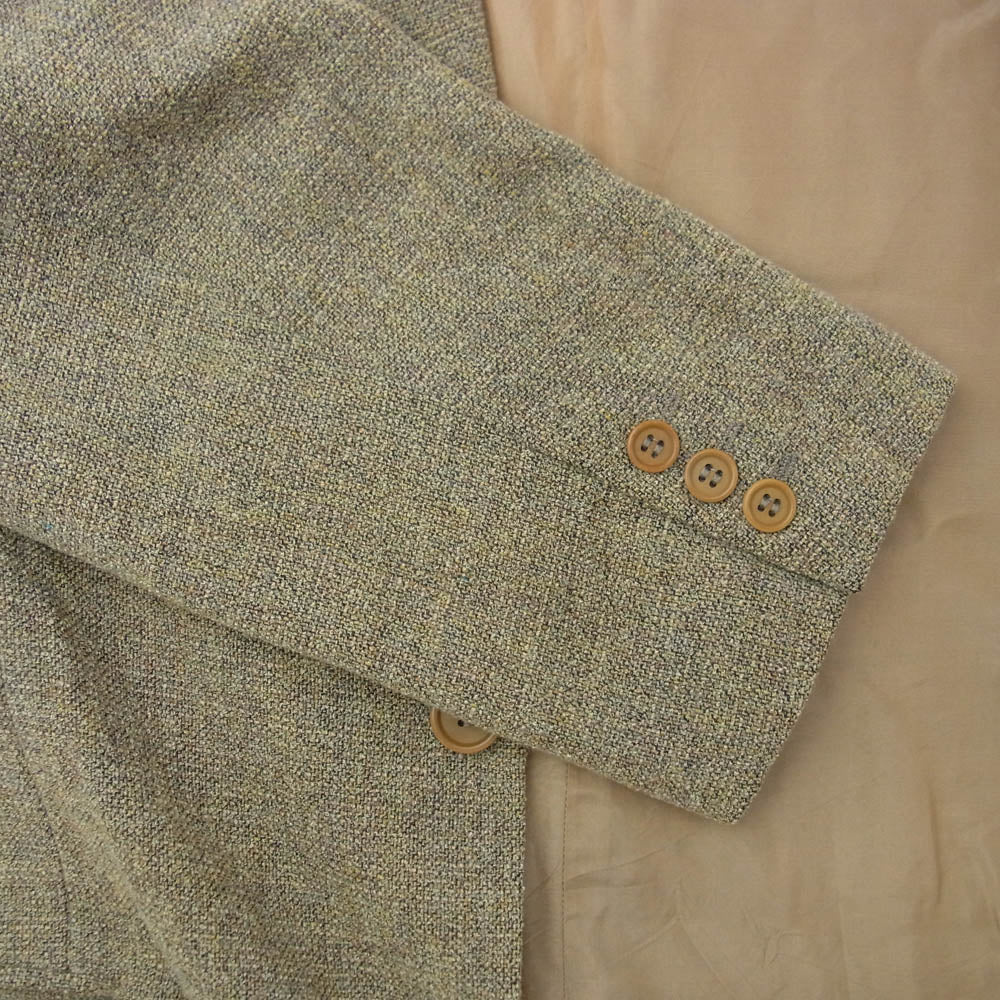 GIORGIO ARMANI ジョルジオアルマーニ シングル テーラード ジャケット ベージュ系 52【中古】