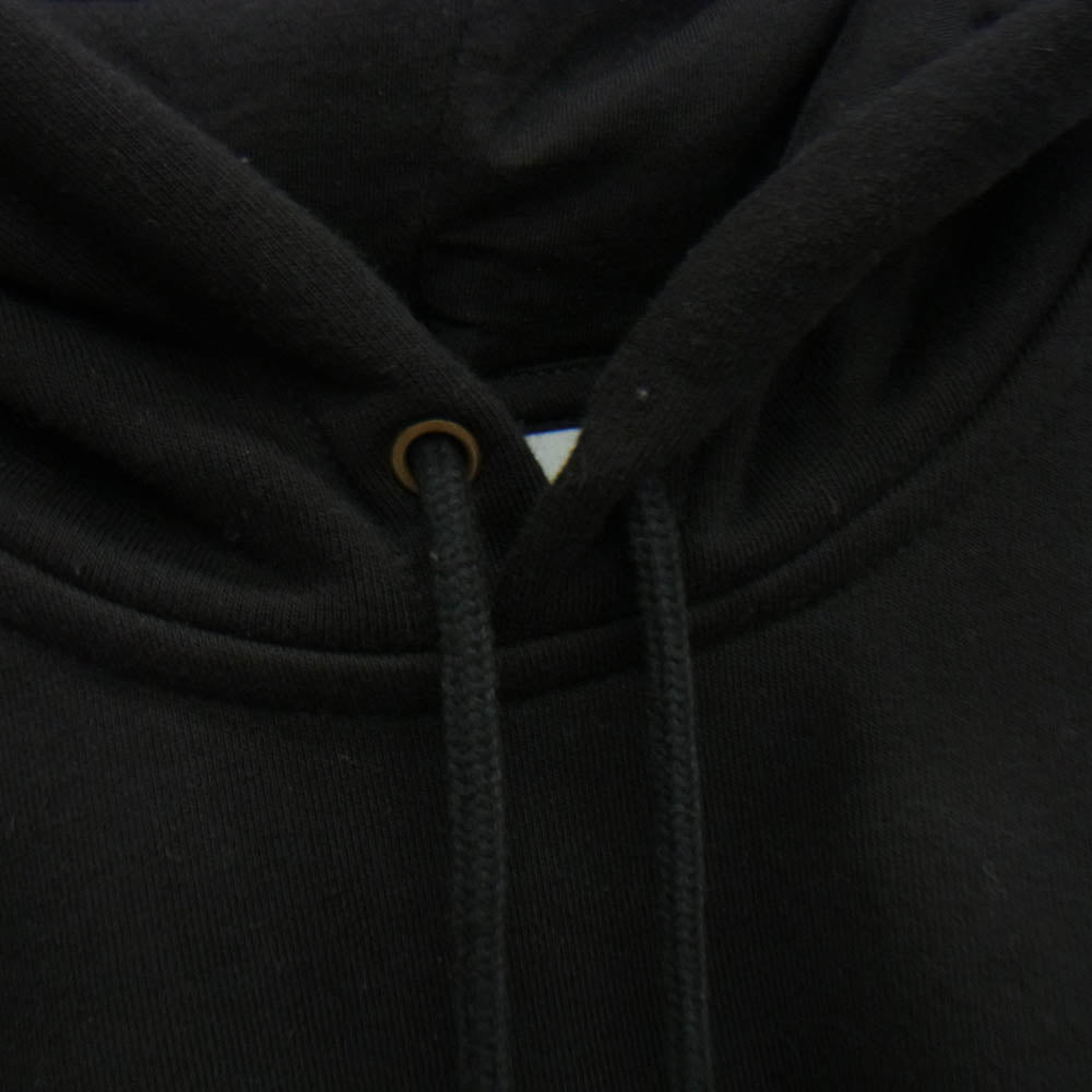 Carhartt カーハート 袖金刺繍 ラグラン 無地 プルオーバー パーカー ブラック系 L【中古】