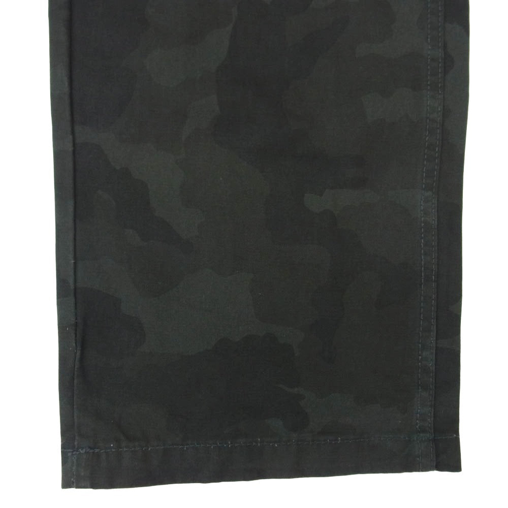 AVIREX アヴィレックス 6196128 ZIP POCKET CARGO PANTS カモフラ 迷彩 ジップポケット カーゴパンツ ブラック系 XL【中古】