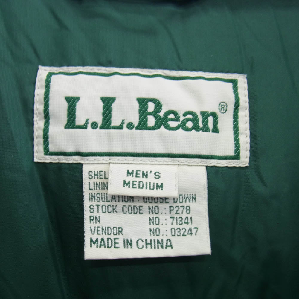 L.L.Bean エルエルビーン VINTAGE ヴィンテージ 90s ダウン ジャケット モスグリーン系 M【中古】
