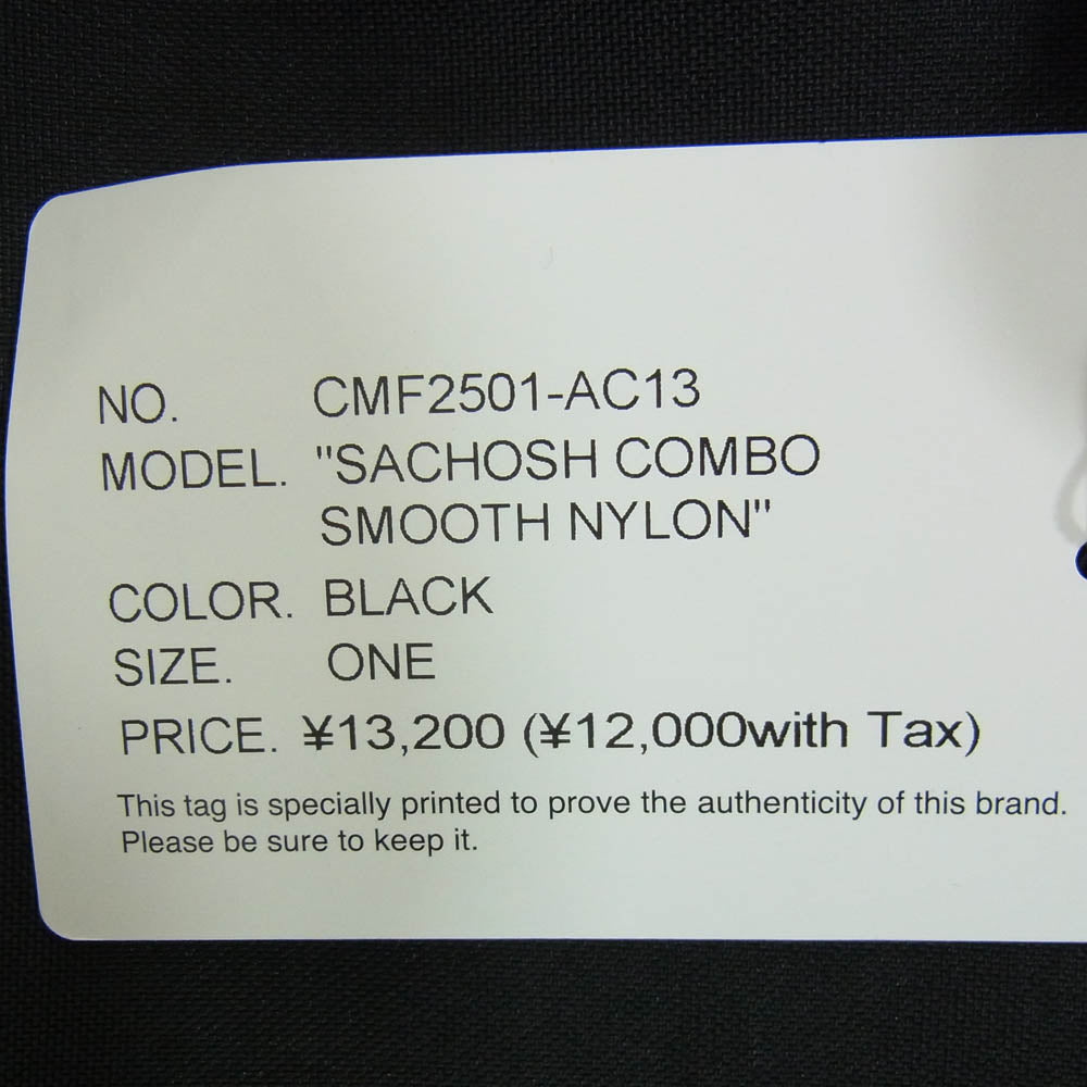 CMF OUTDOOR GARMENT シーエムエフアウトドアガーメント 25SS CMF2501-AC13 SACHOSH COMBO SMOOTH NYLON サコッシュコンボスムースナイロン ショルダーバッグ ブラック系【極上美品】【中古】