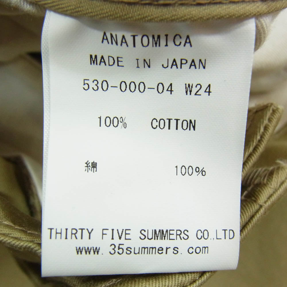 ANATOMICA アナトミカ 530-000-04 CHINO2 チノパン チノトラウザーズ ベージュ系 31【中古】