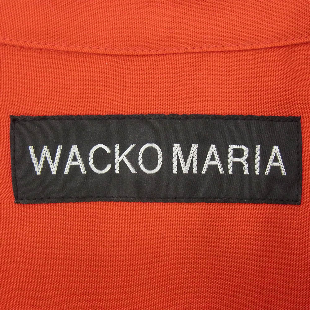 WACKO MARIA ワコマリア 25SS-WMS-OC10 50'S SHIRT L/S TYPE-3 オープン カラー 長袖 シャツ レッド系 M【中古】