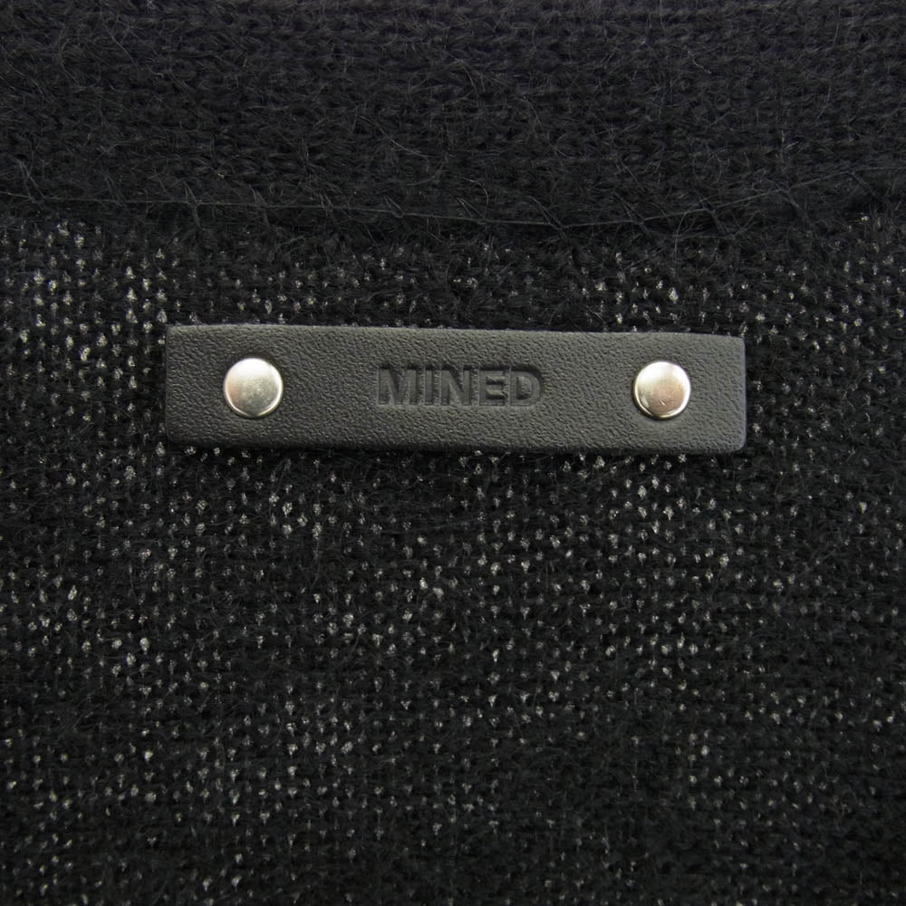 MINEDENIM マインデニム 2311-6001-99-032 Shaggy Mohair Knit Cardigan モヘア ニット カーディガン ブラック系 3【中古】