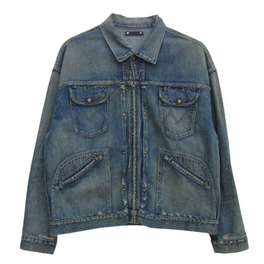 MINEDENIM マインデニム 24SS 2409-8005-86-032 E.BF-ZP GJKT USS ヴィンテージ加工 Gジャン デニム ジャケット インディゴブルー系 3【中古】