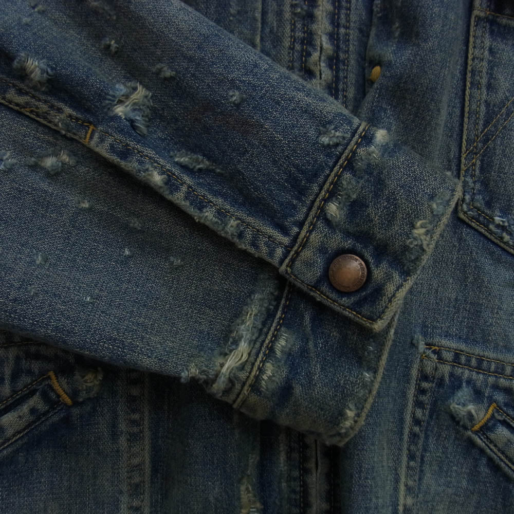 MINEDENIM マインデニム 24SS 2409-8005-86-032 E.BF-ZP GJKT USS ヴィンテージ加工 Gジャン デニム ジャケット インディゴブルー系 3【中古】