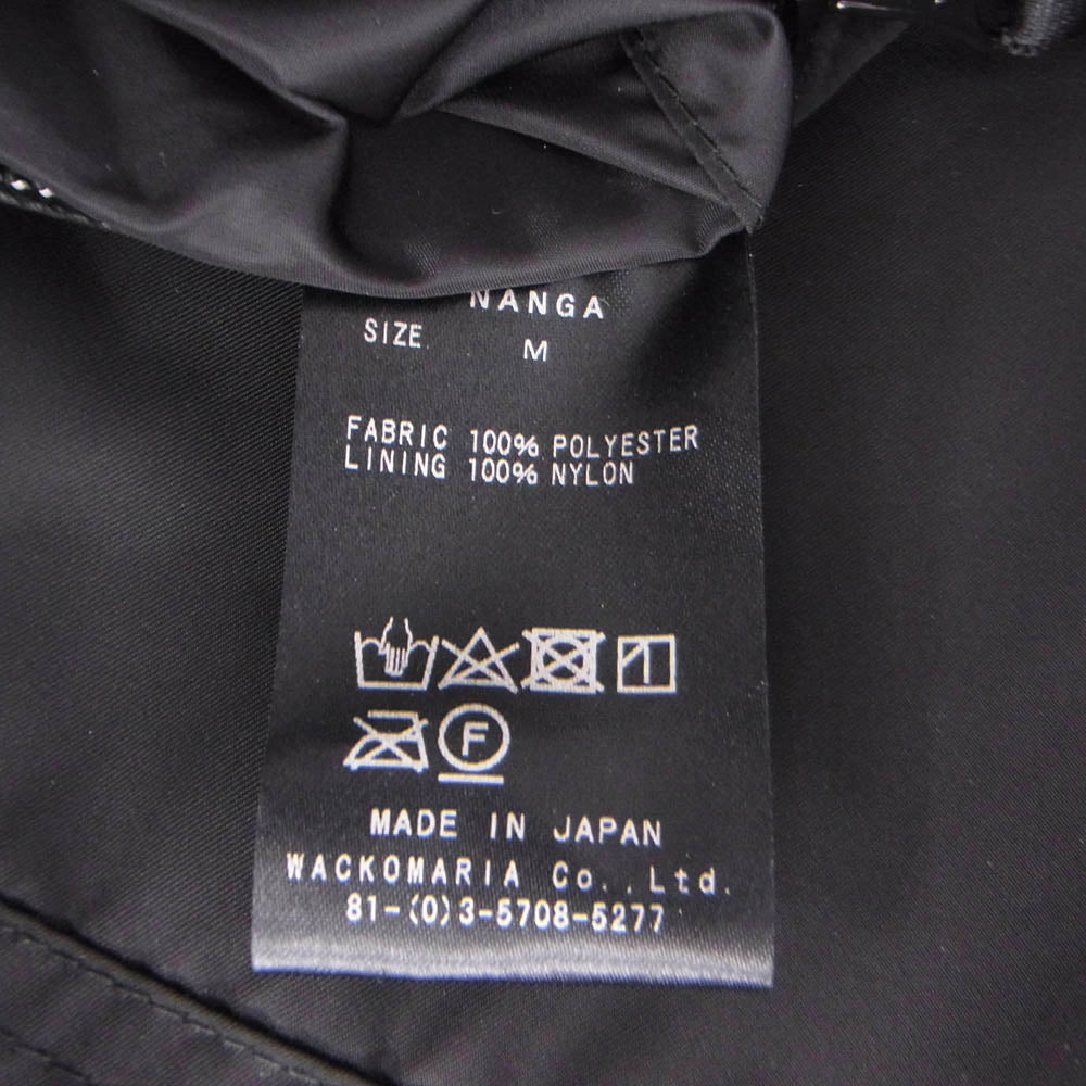 WACKO MARIA ワコマリア 22SS-WMO-NA01 × NANGA ナンガ NANGA MOUNTAIN PARKA マウンテン パーカー ジャケット ブラック系 M【美品】【中古】