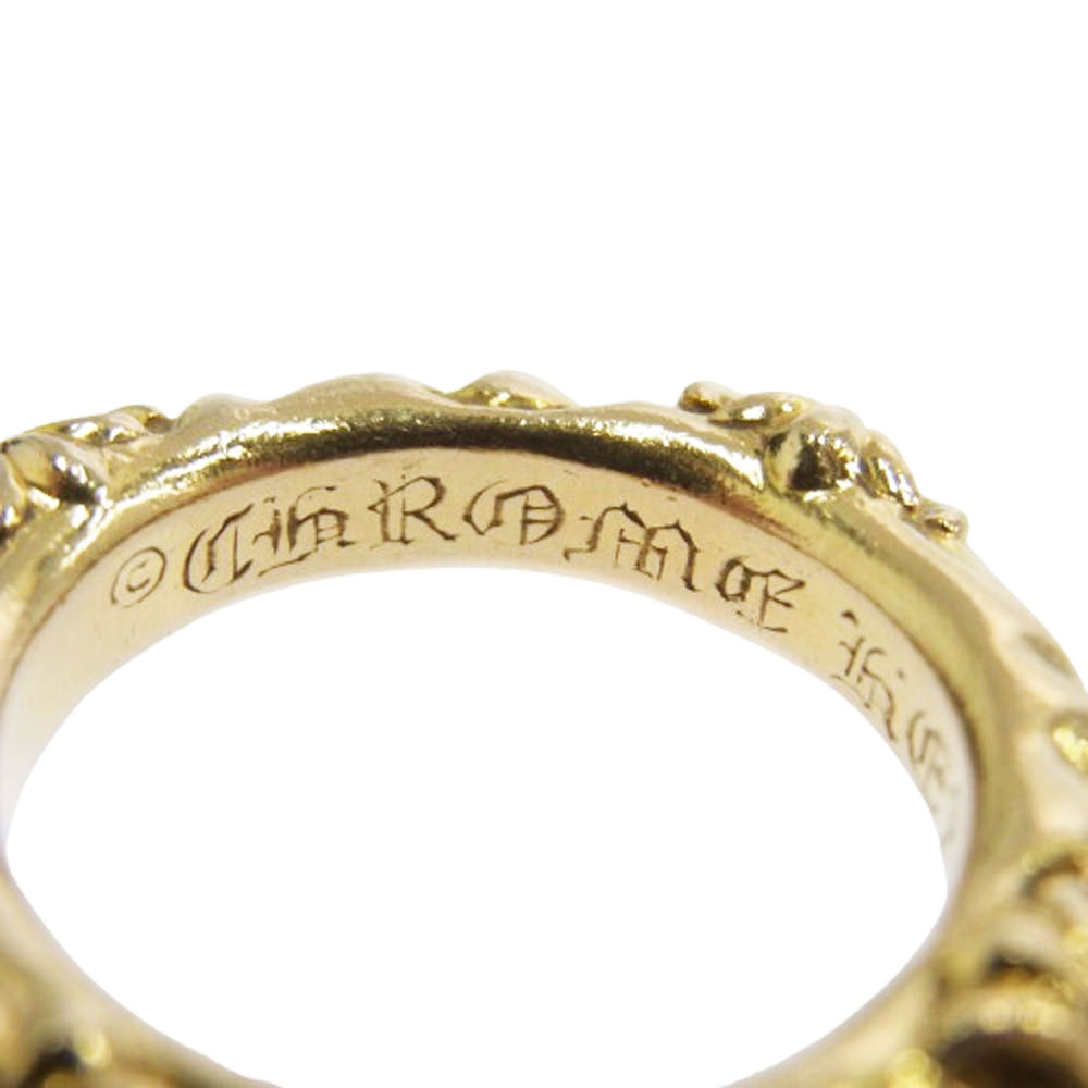 CHROME HEARTS クロムハーツ（原本無） 22K SBT BAND SBT バンド ゴールド リング ゴールド系 13号【中古】