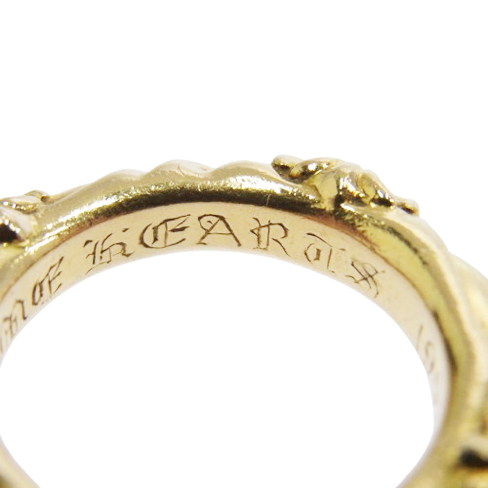 CHROME HEARTS クロムハーツ（原本無） 22K SBT BAND SBT バンド ゴールド リング ゴールド系 13号【中古】