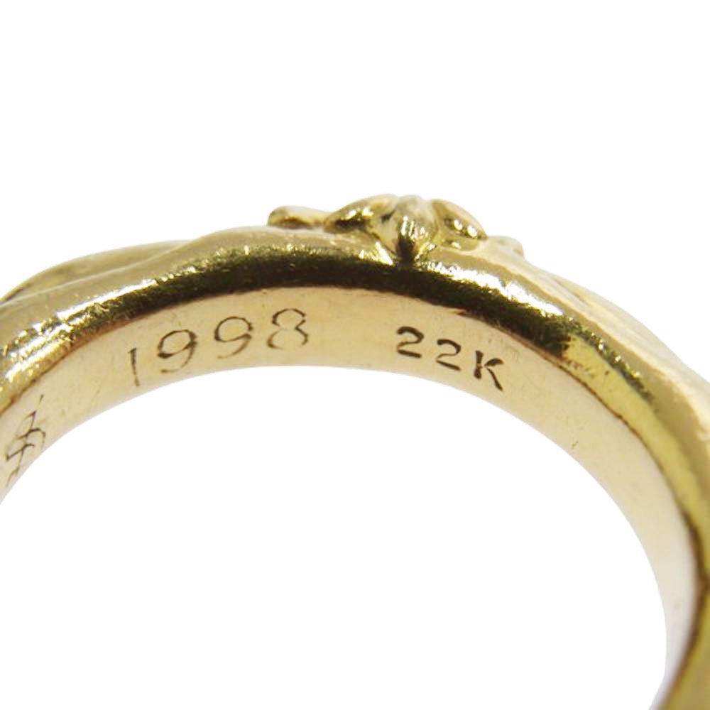 CHROME HEARTS クロムハーツ（原本無） 22K SBT BAND SBT バンド ゴールド リング ゴールド系 13号【中古】