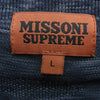 Supreme シュプリーム 21AW Missoni Zip L/S Polo ミッソーニ ジップ 長袖 ポロシャツ ブラック系 L【美品】【中古】