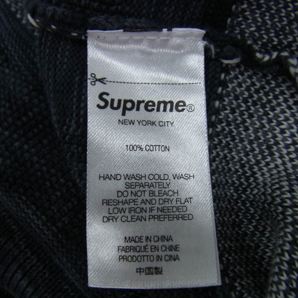 Supreme シュプリーム 21AW Missoni Zip L/S Polo ミッソーニ ジップ 長袖 ポロシャツ ブラック系 L【美品】【中古】