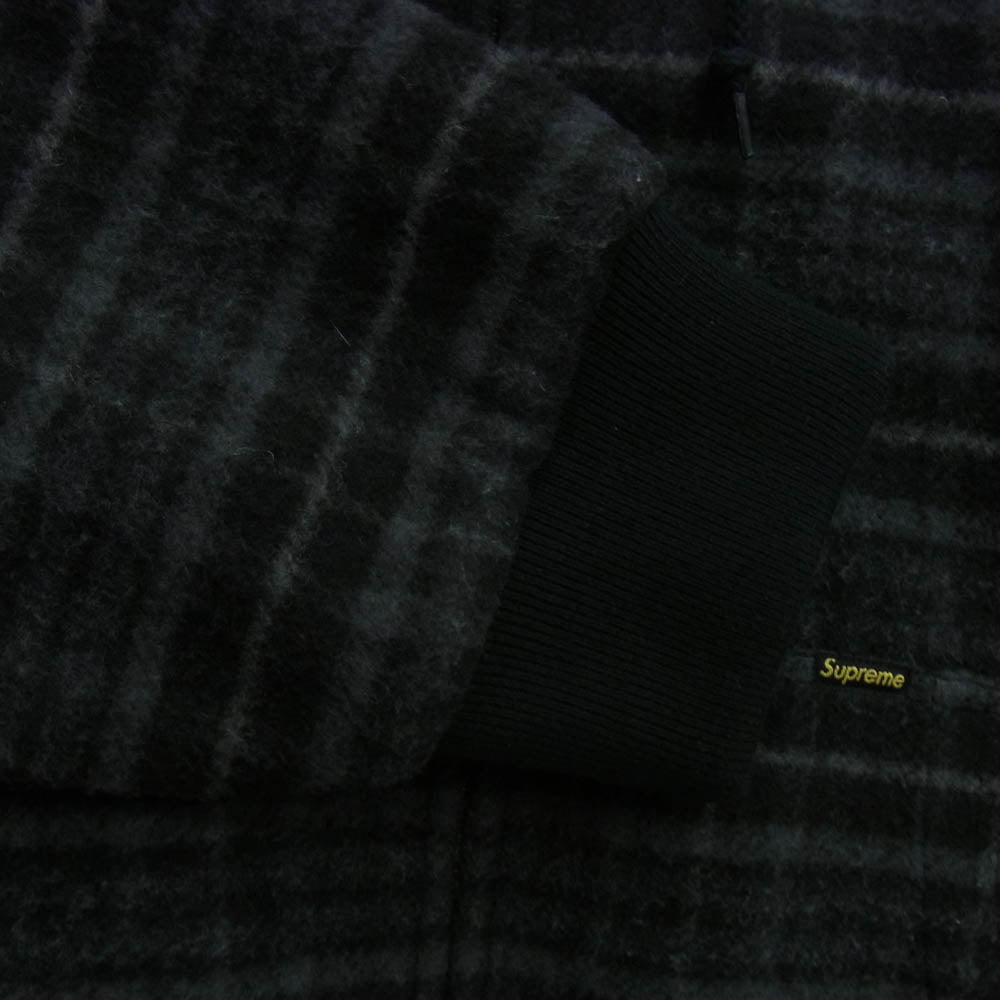 Supreme シュプリーム 23AW Plaid Wool Hooded Work Jacket プラッド ウール フーディー ワーク ジャケット グレー系 L【美品】【中古】