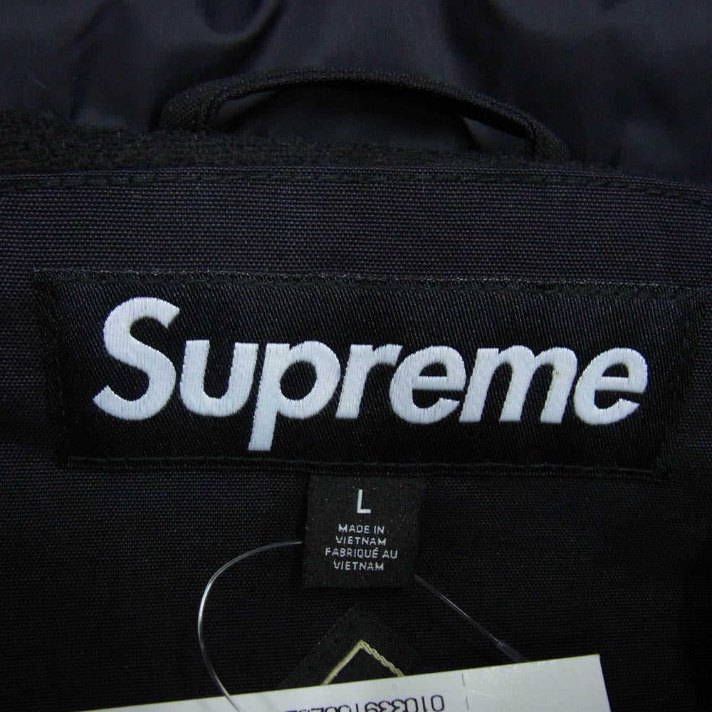 Supreme シュプリーム 25SS GORE-TEX Stripe Hooded Jacket ゴアテックス ストライプ フーデッド ジャケット ブラック系 L【極上美品】【中古】