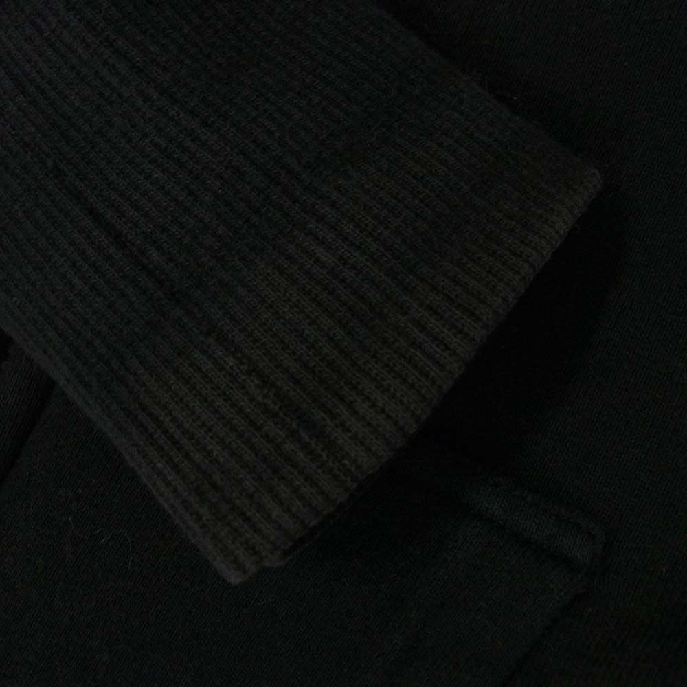 SKULL FLIGHT スカルフライト 00s ROCK IS LIFE Riders Zip Sweat サイドレースアップ ライダース ジップ スウェット ブラック系 S【中古】