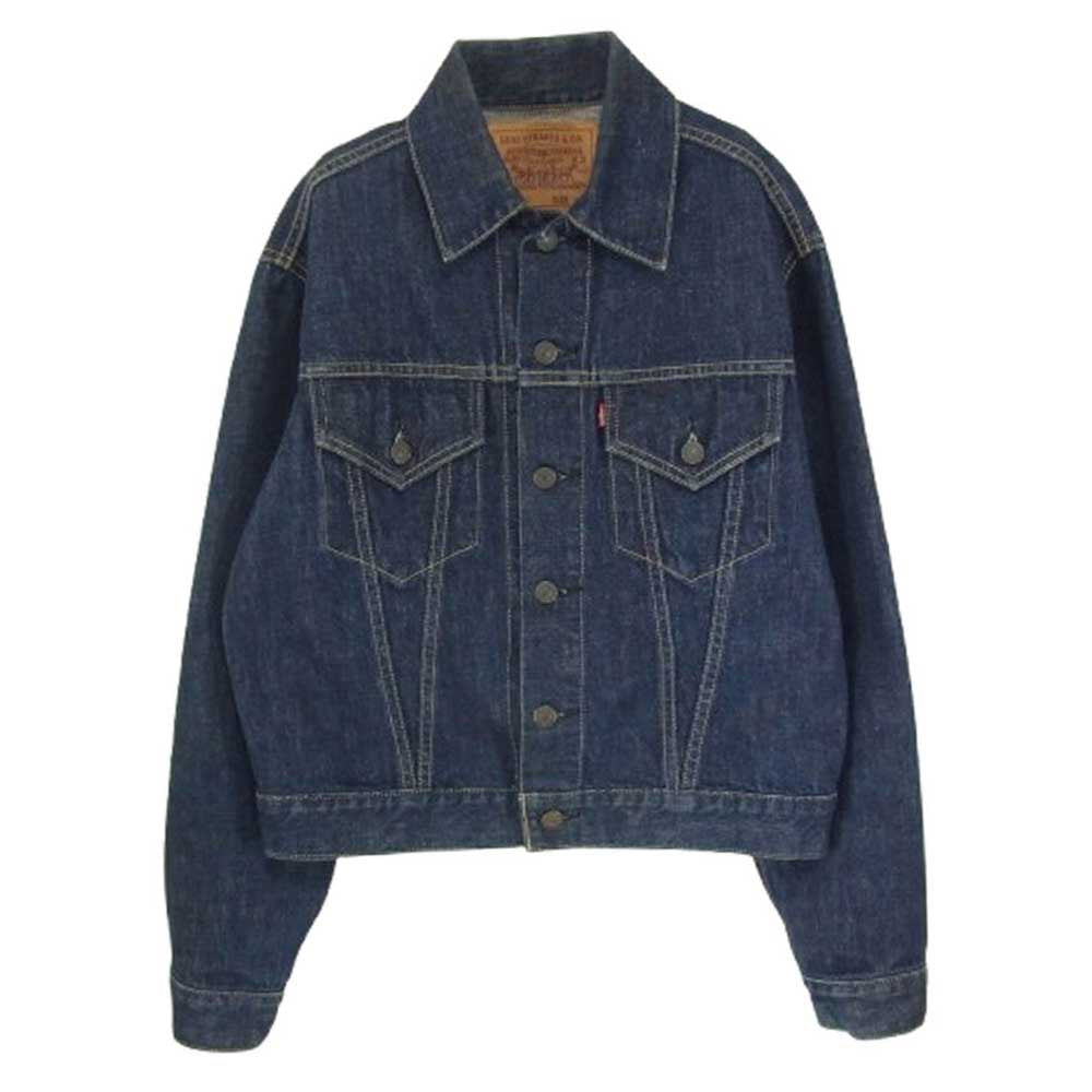 Levi's リーバイス 71557-02 90s 香港製 BIG E 3rd 復刻モデル DENIM JACKET デニム ジャケット 濃紺 38 インディゴブルー系 38【中古】