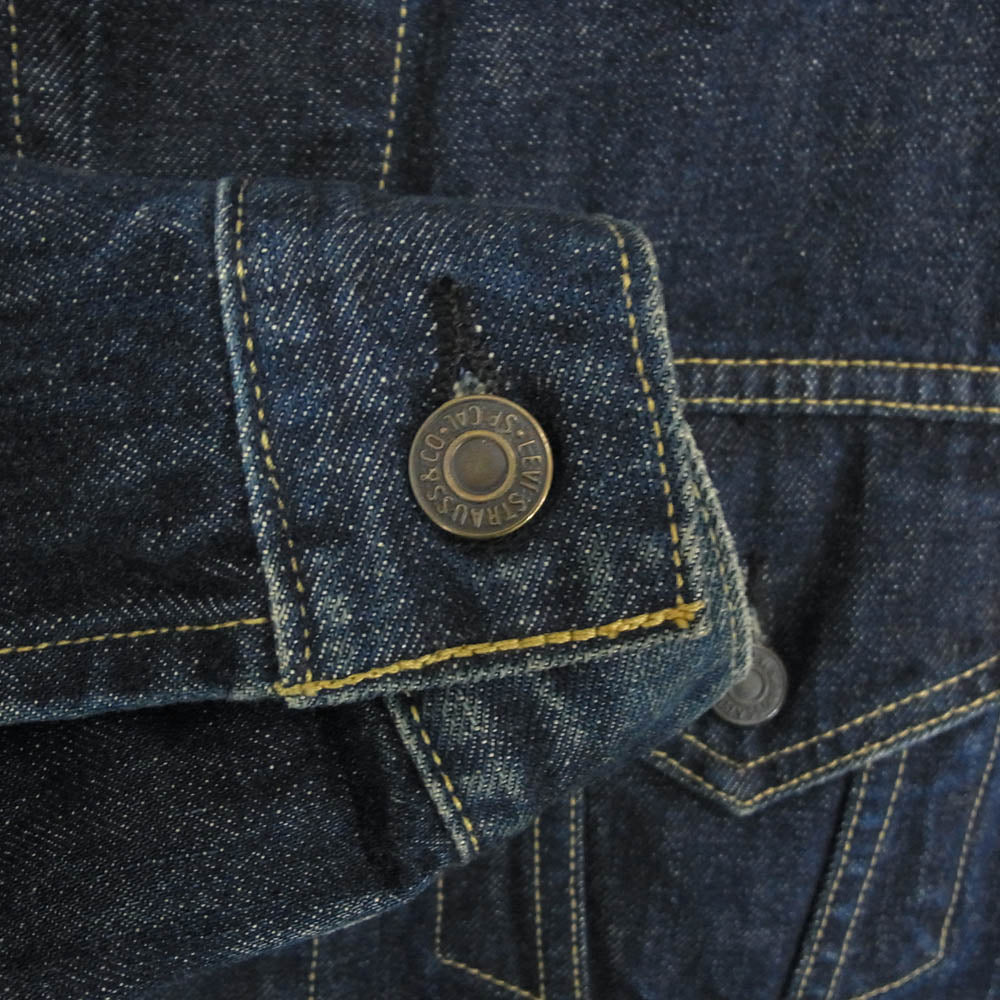 Levi's リーバイス 71557-02 90s 香港製 BIG E 3rd 復刻モデル DENIM JACKET デニム ジャケット 濃紺 38 インディゴブルー系 38【中古】