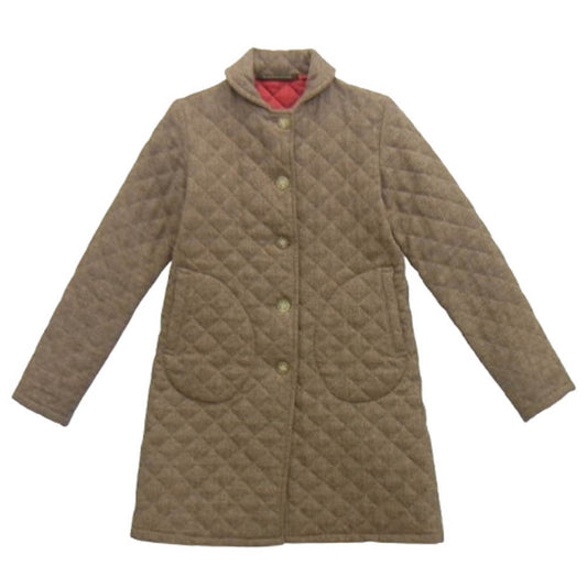 Mackintosh マッキントッシュ ウール キルティング コート ジャケット ベージュ系 ブラウン系 32【中古】