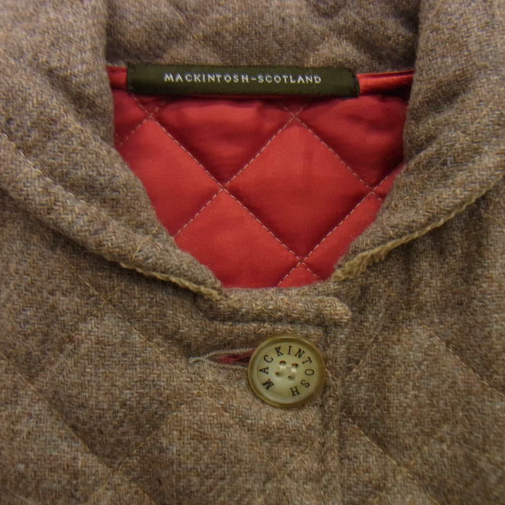 Mackintosh マッキントッシュ ウール キルティング コート ジャケット ベージュ系 ブラウン系 32【中古】