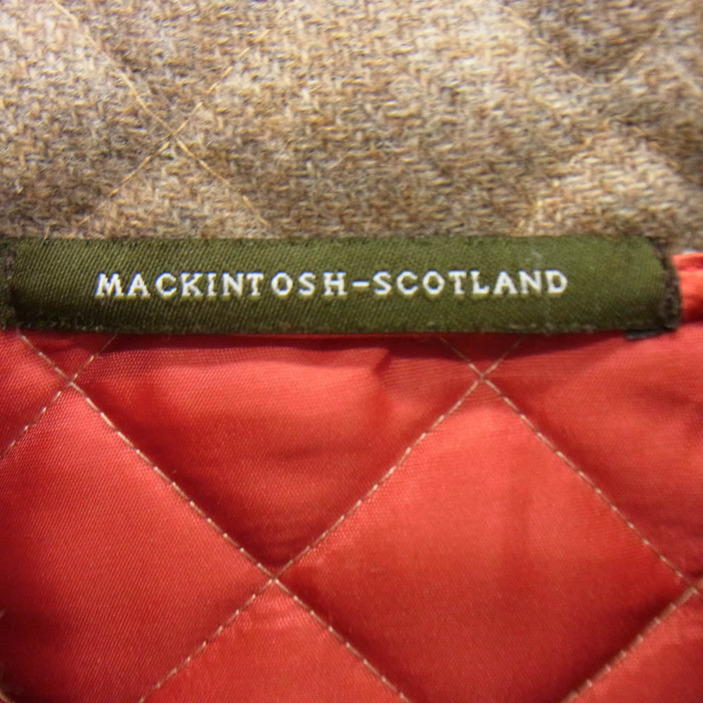 Mackintosh マッキントッシュ ウール キルティング コート ジャケット ベージュ系 ブラウン系 32【中古】