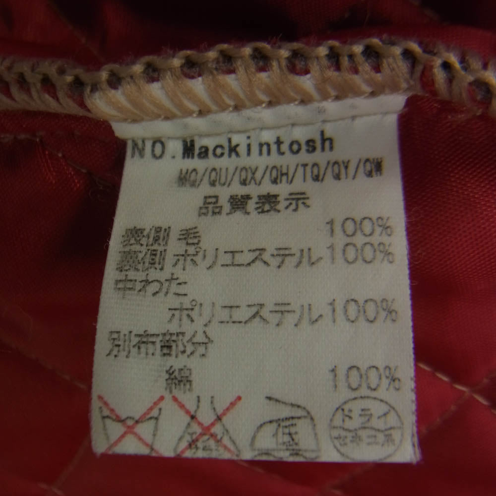 Mackintosh マッキントッシュ ウール キルティング コート ジャケット ベージュ系 ブラウン系 32【中古】
