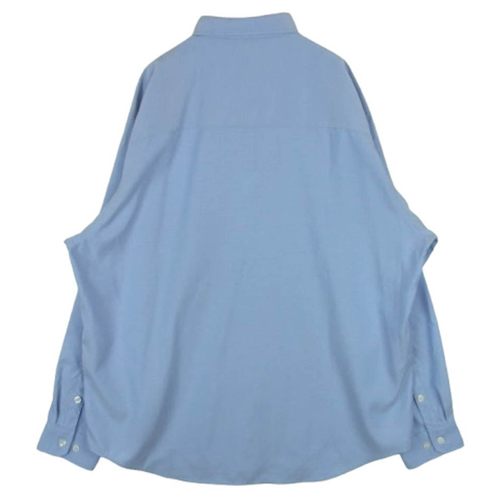 WTAPS ダブルタップス 24SS 241TQDT-SHM02 BD 02 LS POLY. OXFORD. COOLMAX オックスフォード ボタンダウン クールマックス 長袖 シャツ ブルー系 04【美品】【中古】