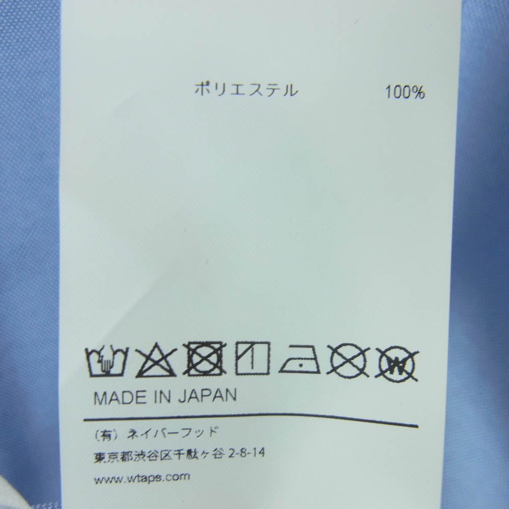 WTAPS ダブルタップス 24SS 241TQDT-SHM02 BD 02 LS POLY. OXFORD. COOLMAX オックスフォード ボタンダウン クールマックス 長袖 シャツ ブルー系 04【美品】【中古】