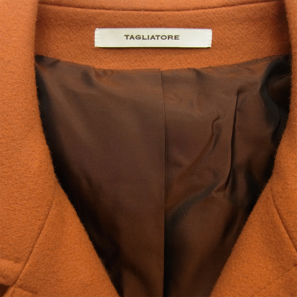 タリアトーレ イタリア製 LOYD ロイド カシミア混ウール チェスターコート オレンジ系 52【中古】