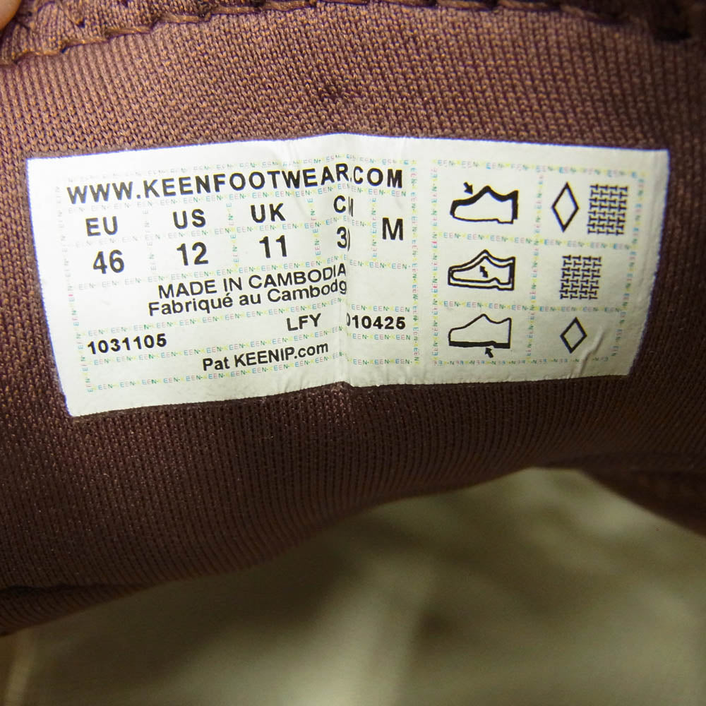 KEEN キーン 1031105 × AFEW Store UNEEK WK ユニーク ローカット スニーカー シューズ サンダル ブラウン系 30cm【中古】