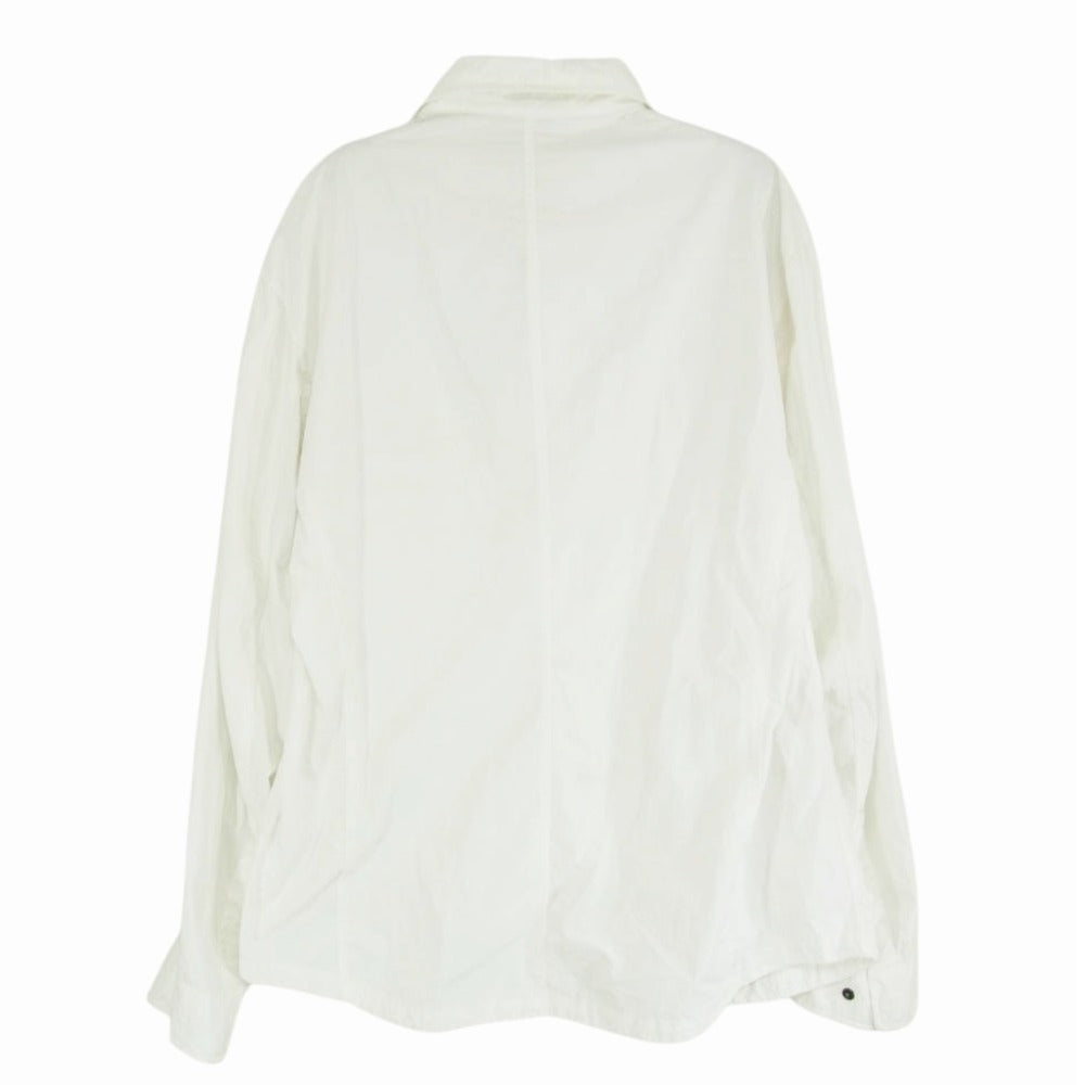 ARMANI COLLEZIONI アルマーニコレッツォーニ 比翼 スナップ ボタン 長袖 シャツ ホワイト系 52【中古】