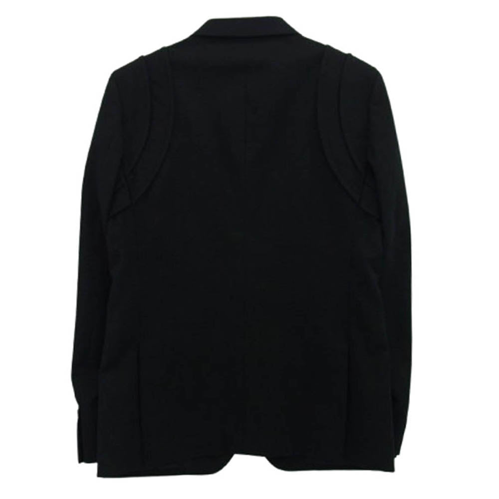 COMME des GARCONS HOMME DEUX コムデギャルソンオムドゥ 17AW DT-J055 3B ウール テーラード ジャケット ブラック系 M【中古】
