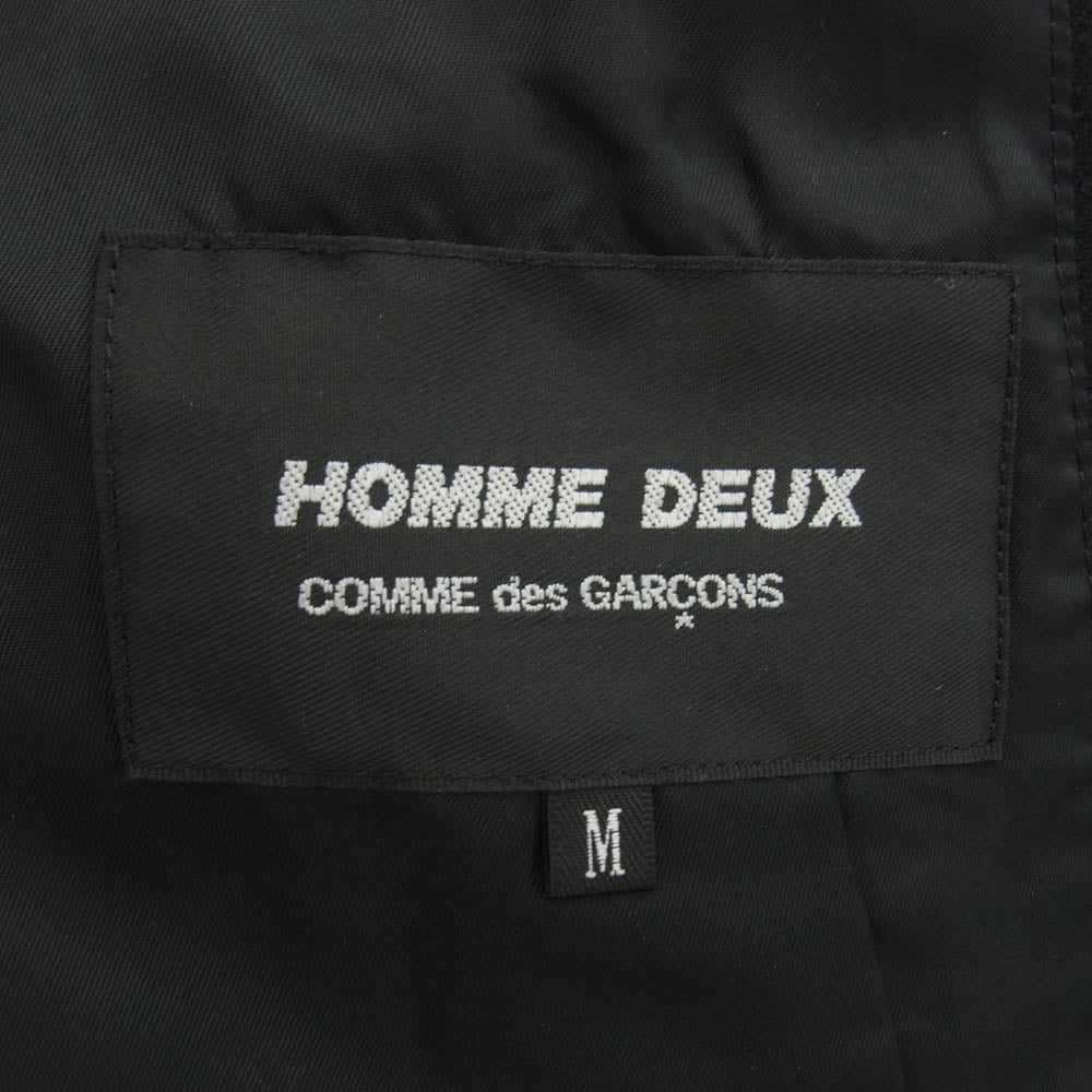 COMME des GARCONS HOMME DEUX コムデギャルソンオムドゥ 17AW DT-J055 3B ウール テーラード ジャケット ブラック系 M【中古】