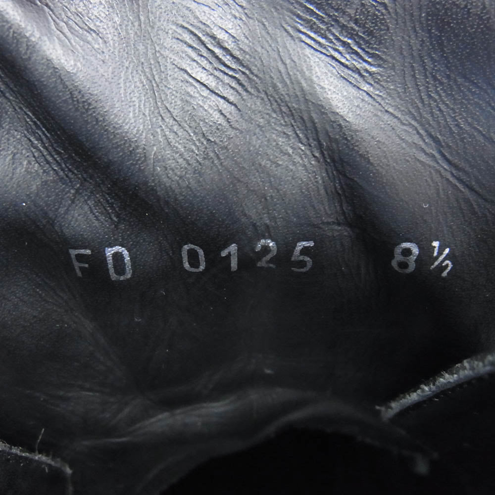 LOUIS VUITTON ルイ・ヴィトン レザー ショート ロゴ ブーツ ブラック系 8.5【中古】